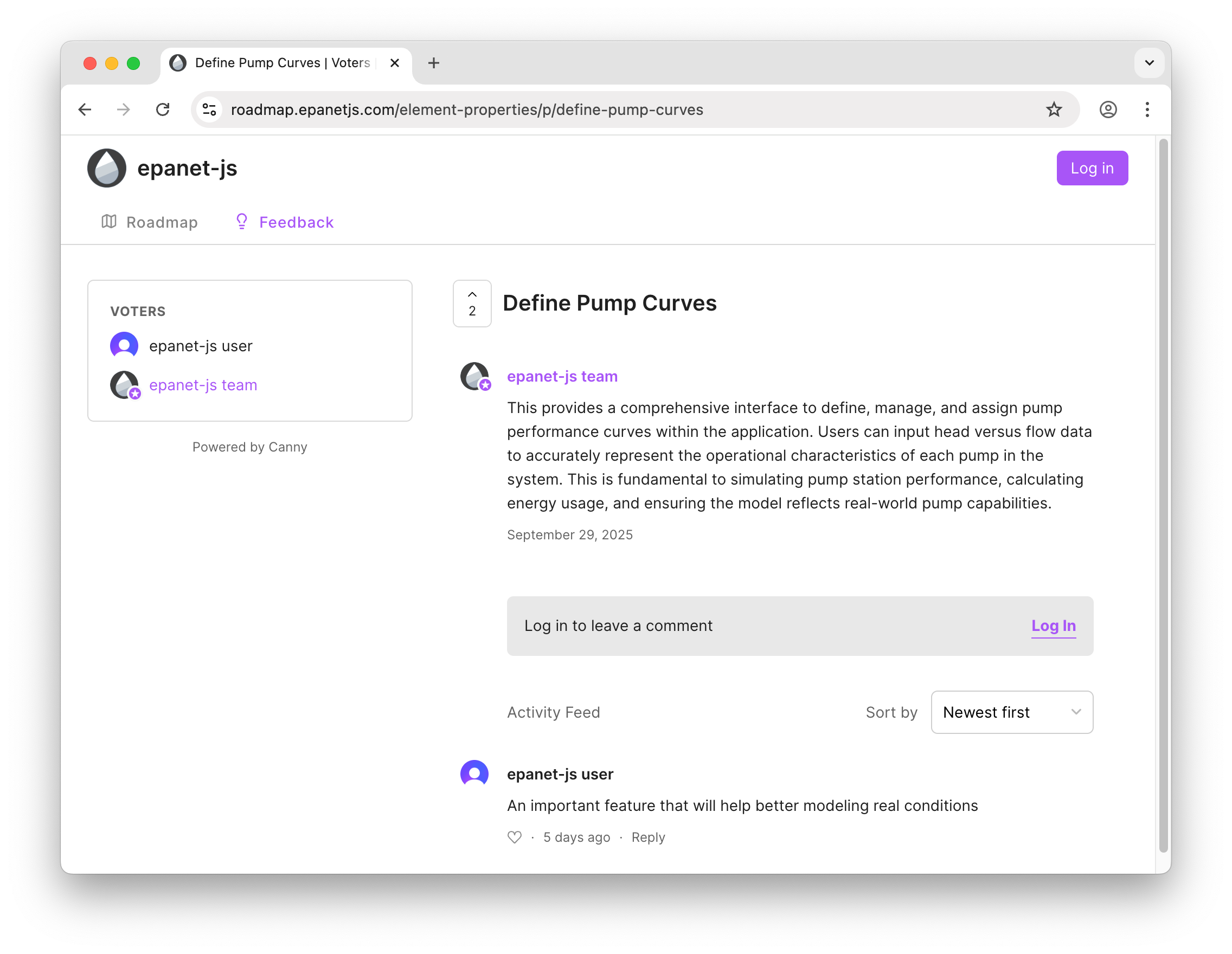 epanet-js feedback