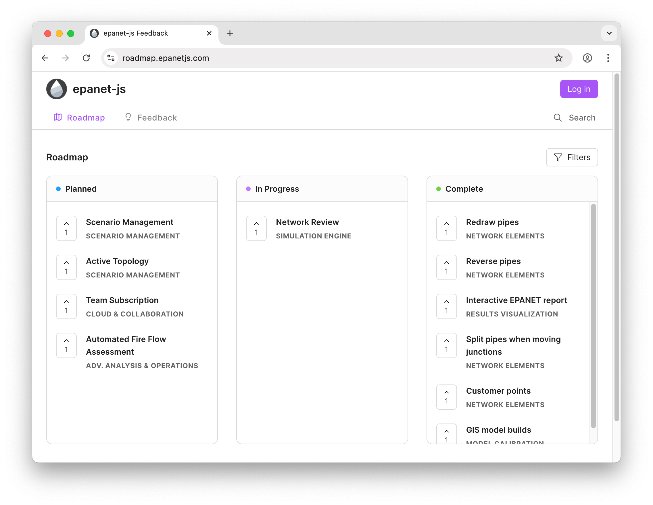epanet-js roadmap