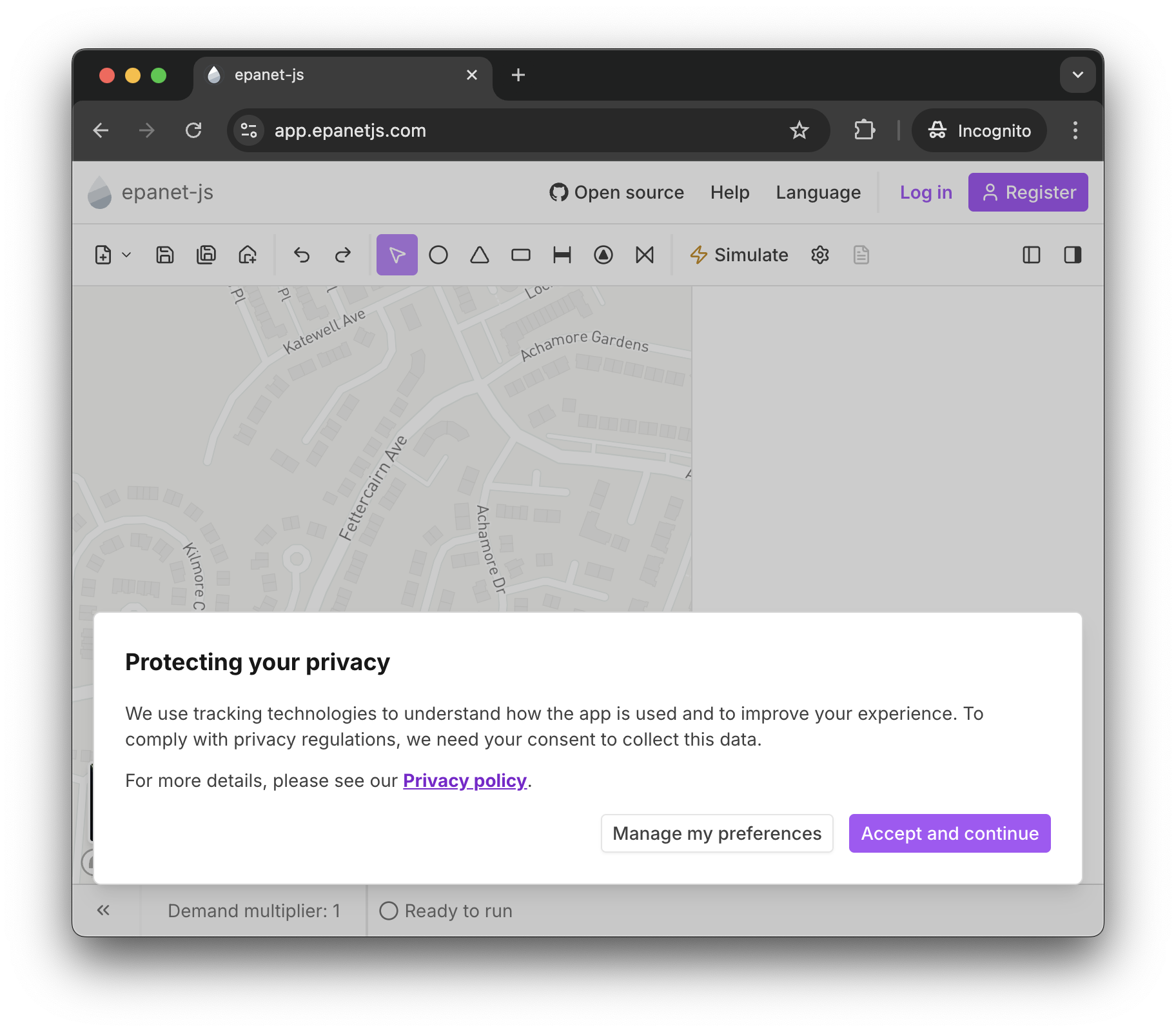 Manage privacy settings