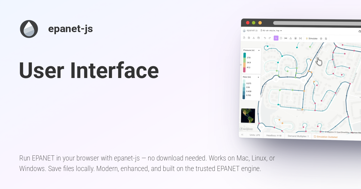 User Interface - epanet-js